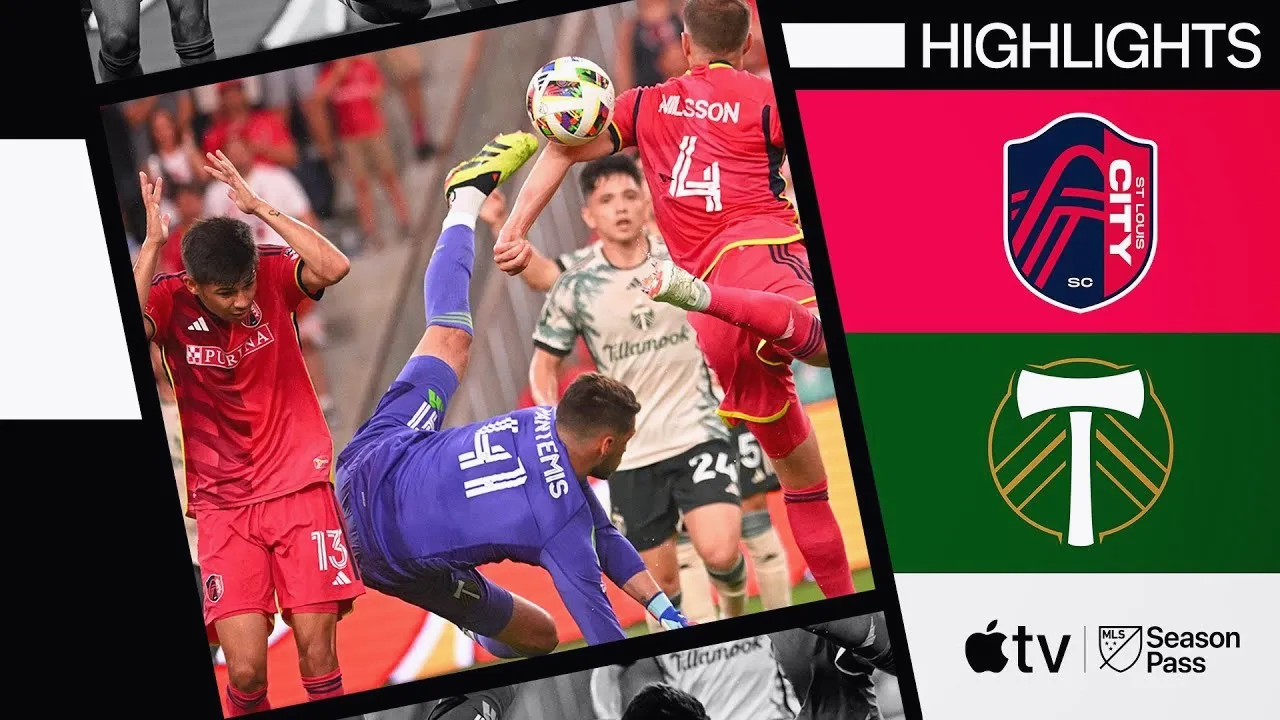 ไฮไลท์ฟุตบอล เซนต์ หลุยส์ ซิตี้ เสมอ พอร์ทแลนด์ ทิมเบอร์ส 0-0 ยูเอสเอ เมเจอร์ลีก ซอกเกอร์ 2024 วันที่ 09/06/2567 dooball168hd.com