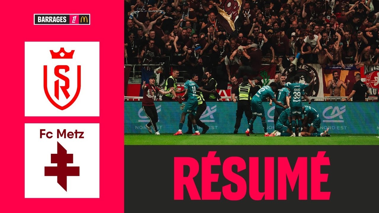 #ไฮไลท์ฟุตบอล [ แร็งส์ 1 - 1 เม็ตซ์ ] ลีกเอิง ฝรั่งเศส (เพลย์ออฟเลื่อนชั้น-ตกชั้น) 2025/30.5.68