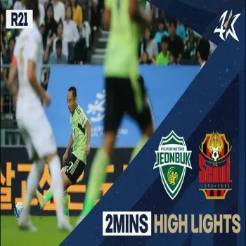 ชอนบุกฮุนไดมอเตอร์พลิกชนะเอฟซีโซล 2-1 ในศึกเคลีกเกาหลีใต้ 2023 ไฮไลท์เดือดมันส์ไม่ยั้งจากdooball168hd.com