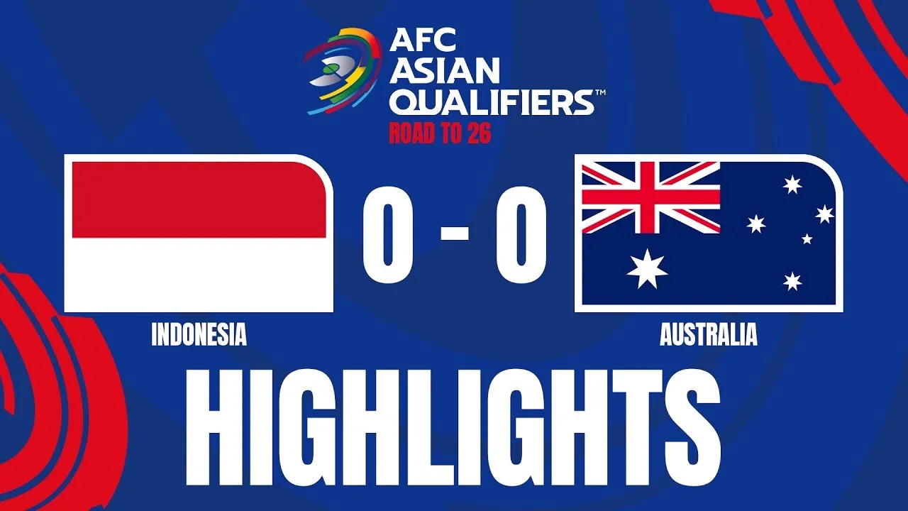ไฮไลท์ฟุตบอล อินโดนีเซีย เสมอ ออสเตรเลีย 0-0 ศึกคัดเลือกฟุตบอลโลก โซนเอเชีย วันที่ 11 กันยายน 2567 จาก dooball168hd.com