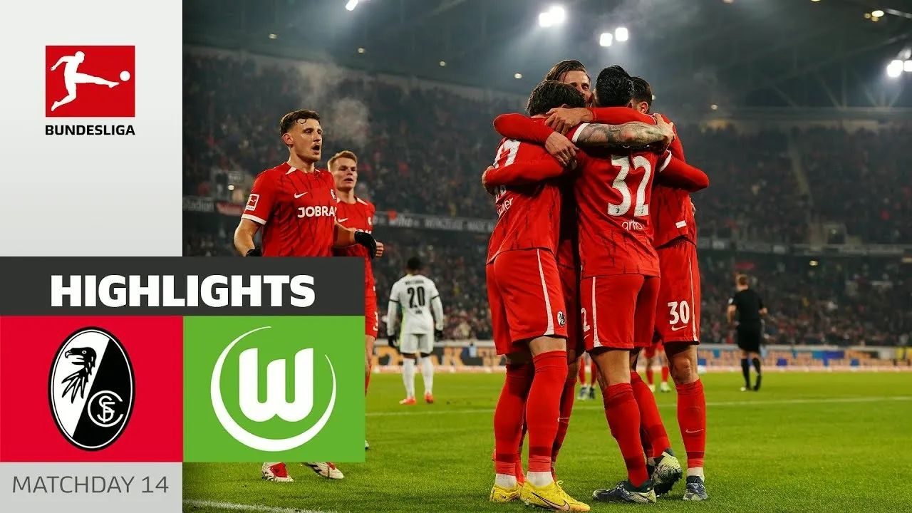 ไฮไลท์ฟุตบอล ไฟร์บวร์กซัดชนะโวล์ฟสบวร์ก 3-2 ศึกบุนเดสลีก้าเยอรมัน 14 ธันวาคม 2567