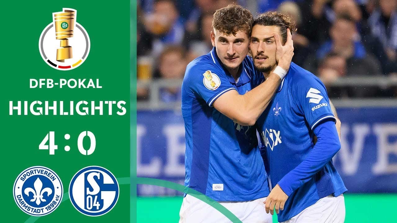 #ไฮไลท์ฟุตบอล [ ดาร์มสตัดท์ 4 - 0 ชาลเก้ 04 ] เดเอฟเบ โพคาล เยอรมัน 2025/30.10.68