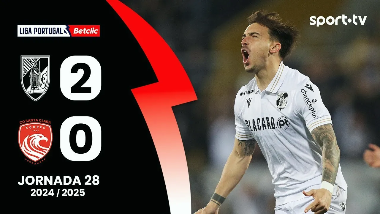 ไฮไลท์ฟุตบอล วิตอเรีย กิมาไรส์ เฉือนชนะ ซานตาคลาร่า 2-0 ในลีกา ซาเกรส โปรตุเกส 06/04/2568