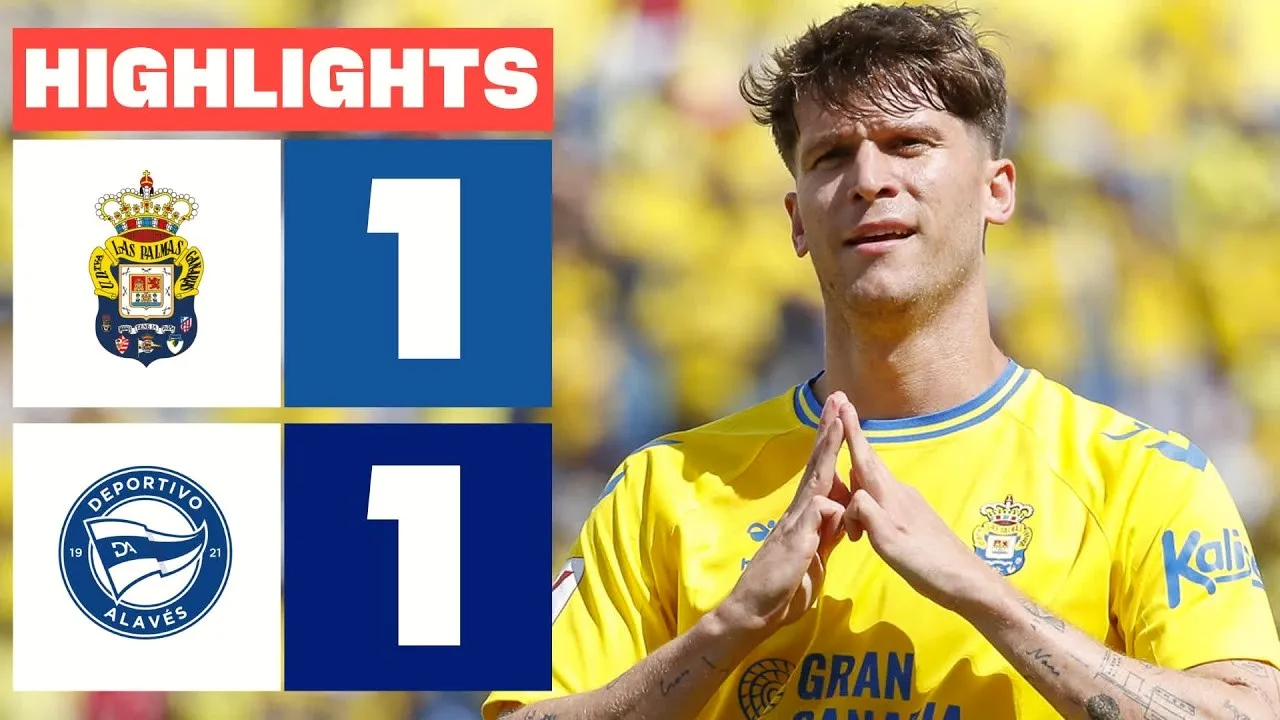 dooball168hd.com ขอเสนอไฮไลท์ฟุตบอลวันนี้ 27 พฤษภาคม 2567 ดวลกันสนุก ลาส พัลมาส เสมอ อลาเบส 1-1 ในศึกลาลีก้า สเปน ฤดูกาล 2024/67