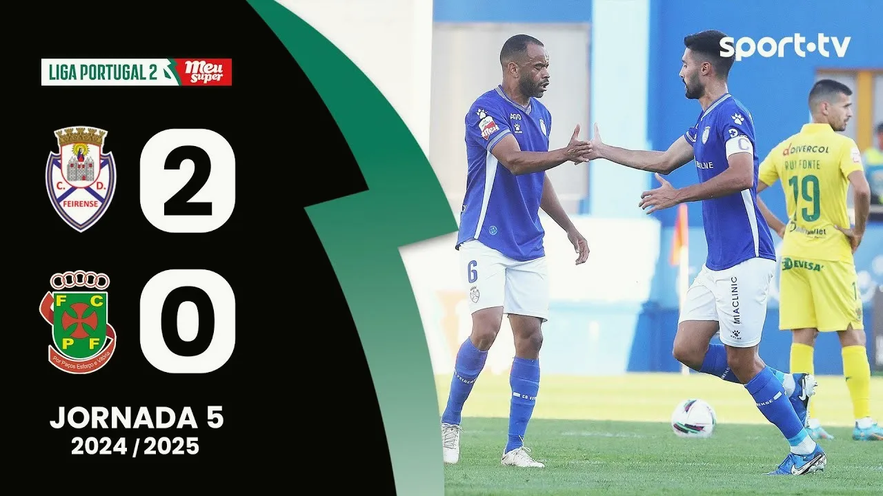 ไฮไลท์ฟุตบอล เฟยเรนเซ่ ชนะ ปากอส เดอ เฟอไรร่า 2-0 ในศึกโปรตุเกส ดิวิชั่น2 ประจำวันที่ 17 กันยายน 2567