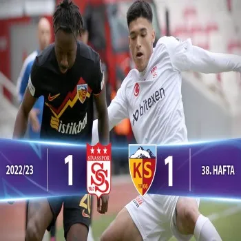 ดูไฮไลท์ ชีวาสสปอร์ เสมอ เคย์เซริสปอร์ 1-1 ศึกตุรกี ซุปเปอร์ลีก 2022/23 บน dooball168hd.com