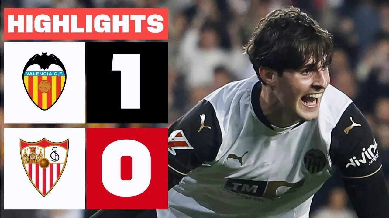 ไฮไลท์บาเลนเซียเปิดบ้านเฉือนเซบีย่า 1-0 ลาลีก้าสเปน 12 เมษายน 2568 ดูบอลสดครบทุกแมตช์ที่ dooball168hd.com