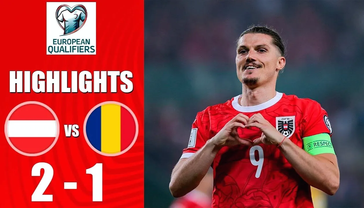 8 มิถุนายน 2568 ออสเตรียเปิดบ้านเฉือนชนะโรมาเนีย 2-0 ในศึกฟุตบอลโลก รอบคัดเลือก โซนยุโรป 06/68
