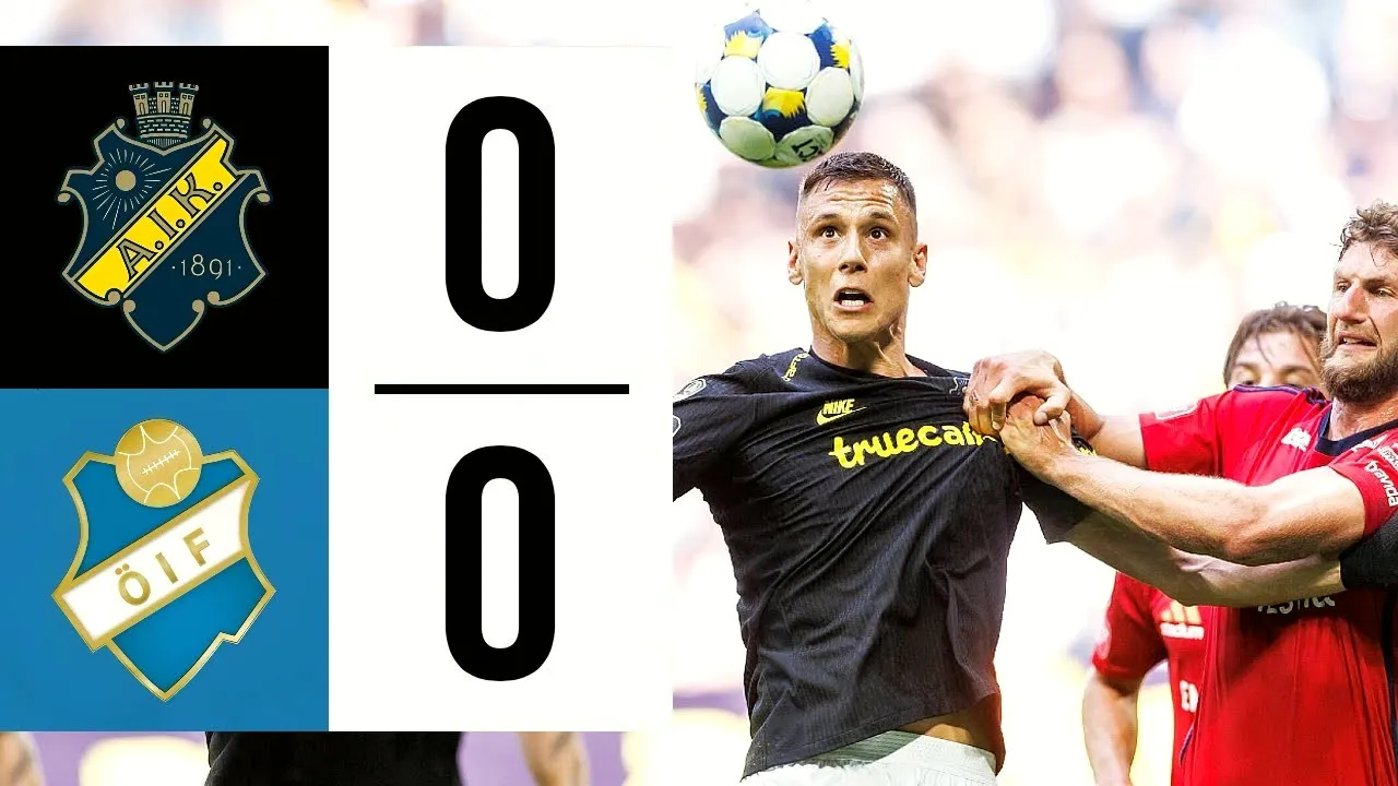 ไฮไลท์ฟุตบอล เอไอเค โซลน่า 0-0 ออสเตอร์ ไอเอฟ ศึกสวีเดน ออลสเวนส์คาน 2025 วันที่ 28 กรกฎาคม 2568 จาก dooball168hd.com