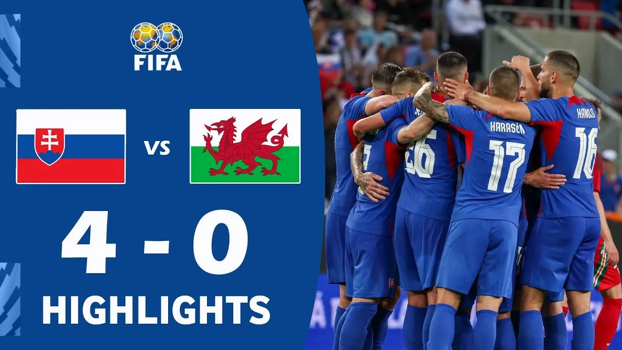 ไฮไลท์ฟุตบอลกระชับมิตรทีมชาติ 2024 สโลวาเกียถล่มเวลส์ 4-0 ดุเดือดมันส์ไม่ยั้ง ดูบอล168เอชดี 10/06/2567