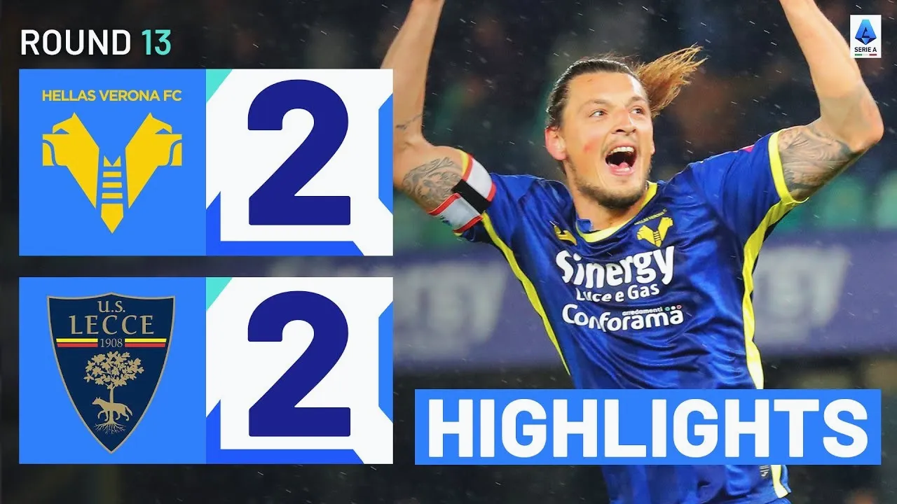 dooball168hd.com รวบตึงไฮไลท์ฟุตบอล เซเรียอาคู่มันส์ เวโรน่าเปิดบ้านเจ๊าเลชเช่ 2-2 ศึกกัลโช่ อิตาลี 28/11/2566