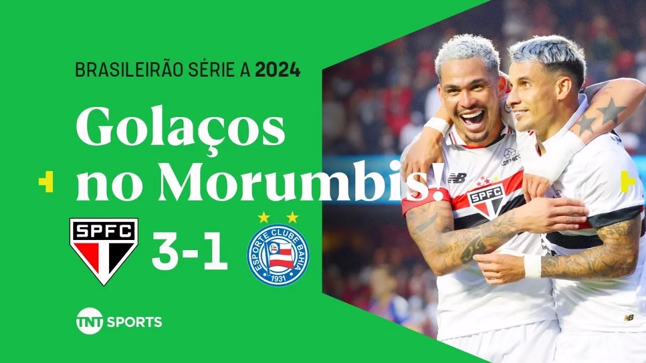 ไฮไลท์ฟุตบอลเซาเปาโลถล่มบาเฮีย บีเอ 3-1 ศึกบราซิล ซีรี่ย์เอ 2024 วันที่ 1 กรกฎาคม 2567