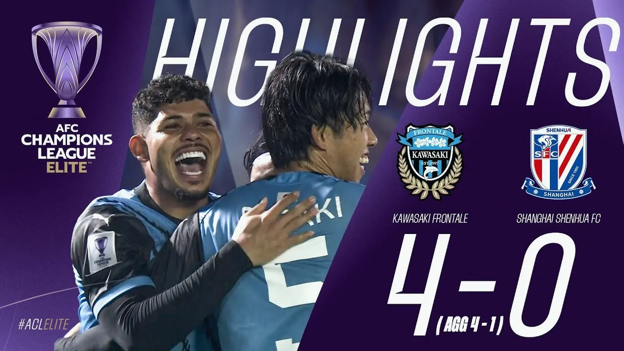 ไฮไลท์บอล 13/03/2568 คาวาซากิ ฟรอนตาเล่ถล่มเซี่ยงไฮ้ เสิ่นหัว 4-0 ในศึกเอเอฟซีแชมเปี้ยนส์ลีกอีลิท 2025 ที่เว็บ dooball168hd.com