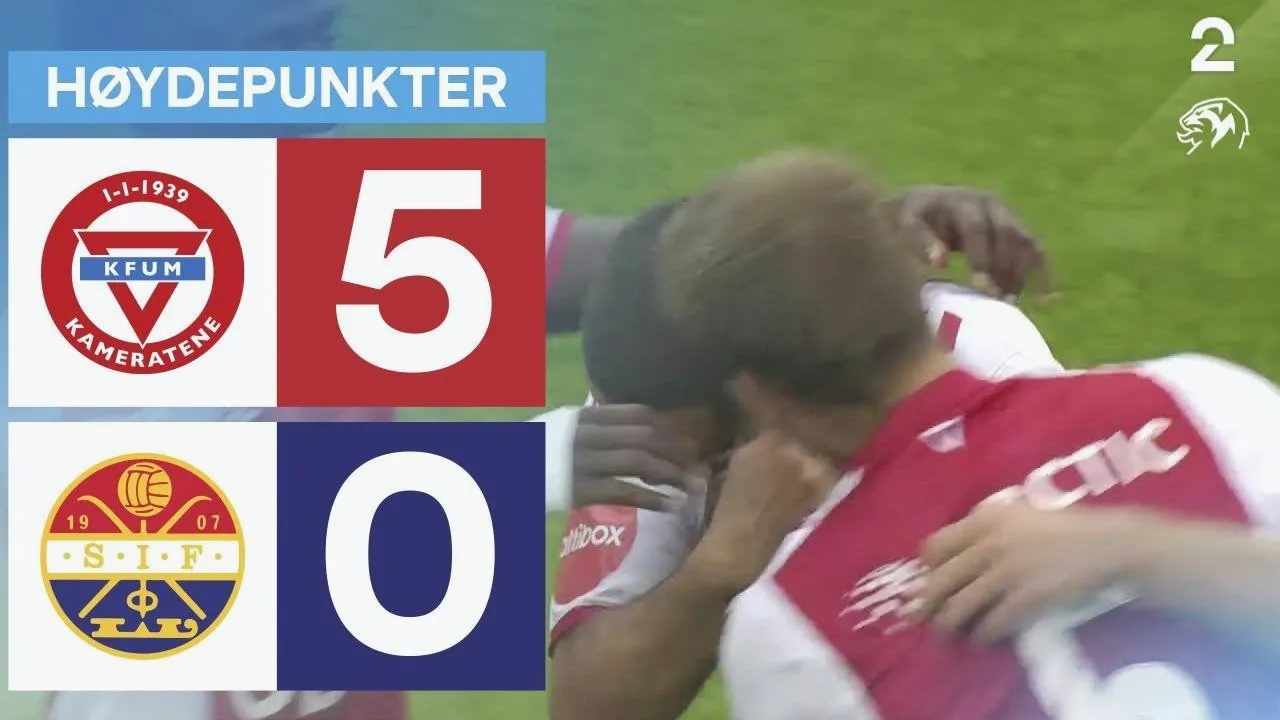 23 มิถุนายน 2568 ไฮไลท์เดือด เคเอฟยูเอ็ม ออสโล ถล่ม สตรอมก็อดเซ็ท 5-0 ศึกนอร์เวย์ ทิปเปลีเก้น