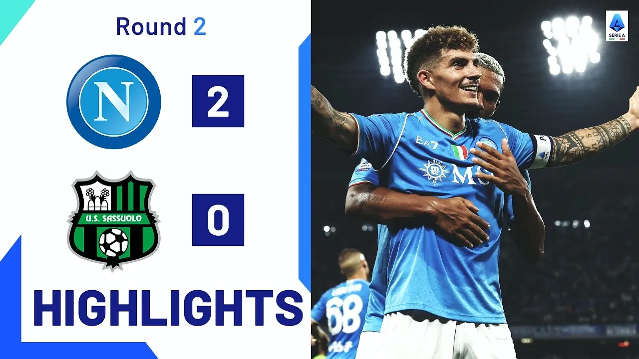 ไฮไลท์ฟุตบอลกัลโช่ เซเรียอาอิตาลี 2023! นาโปลีเปิดรังชนะซัสเซาโล่ 2-0 เก็บสามแต้มสำคัญในลีก dooball168hd.com