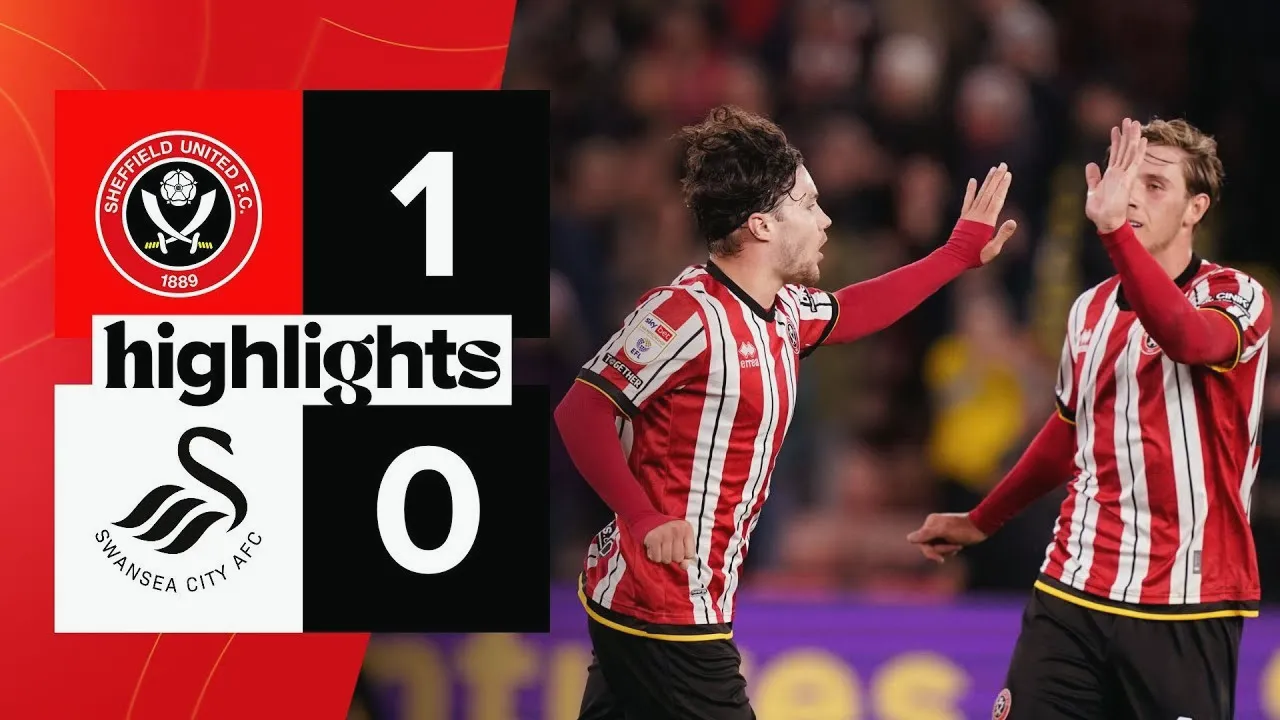 ไฮไลท์ฟุตบอล เดอะแชมเปี้ยนส์ชิพ อังกฤษ 03/10/2567 เชฟฟิลด์ ยูไนเต็ด 1-0 สวอนซี ซิตี้ ชมคลิปเด็ดโอกาสลุ้นประตูสุดมันส์