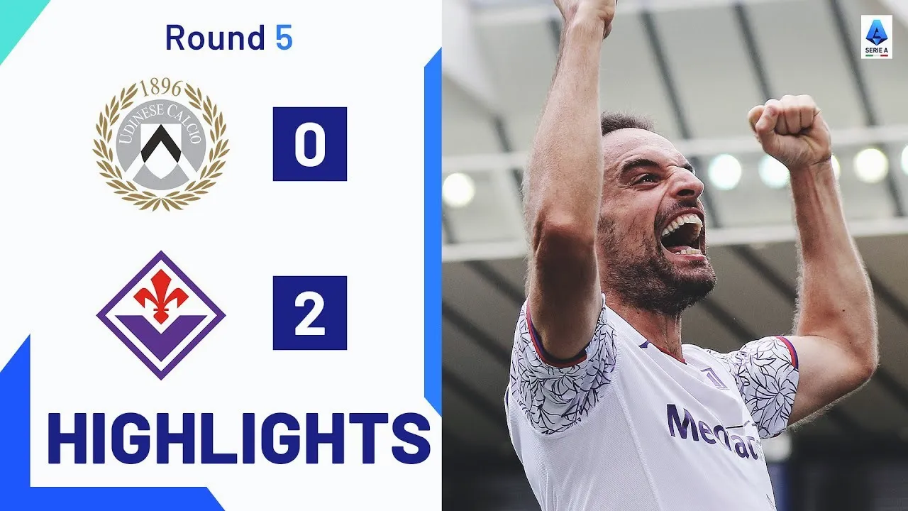 ไฮไลท์ฟุตบอล ฟิออเรนติน่า บุกอัด อูดิเนเซ่ 2-0 ศึกกัลโช่ เซเรียอา อิตาลี 2023 วันที่ 25 กันยายน 2566 ดูกระทุ้งรัวสองเม็ดไม่พลาดสามแต้ม dooball168hd.com