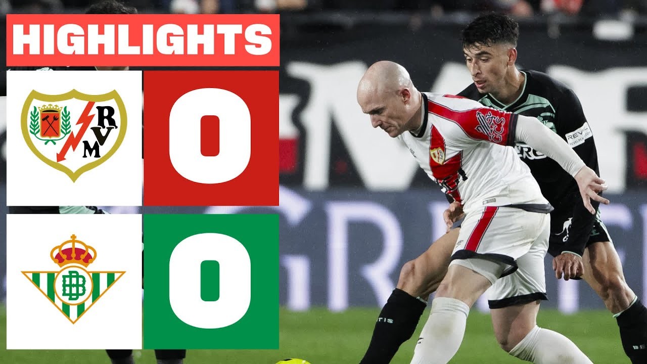 #ไฮไลท์ฟุตบอล [ ราโย่ บาเยกาโน่ 0 - 0 เรอัล เบติส ] ลาลีก้า สเปน 2025/16.12.68