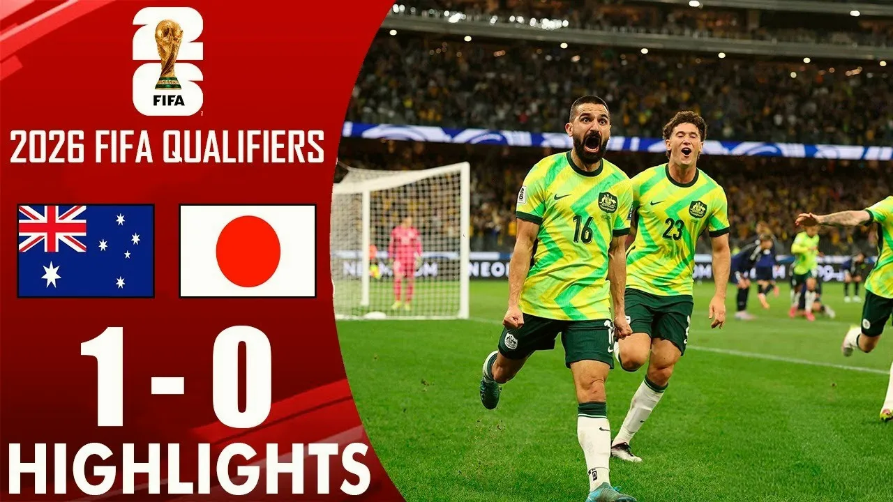 ดูไฮไลท์ฟุตบอล ออสเตรเลีย ชนะ ญี่ปุ่น 1-0 ศึกฟุตบอลโลก รอบคัดเลือก โซนเอเชีย 2025 วันที่ 06/06/2568