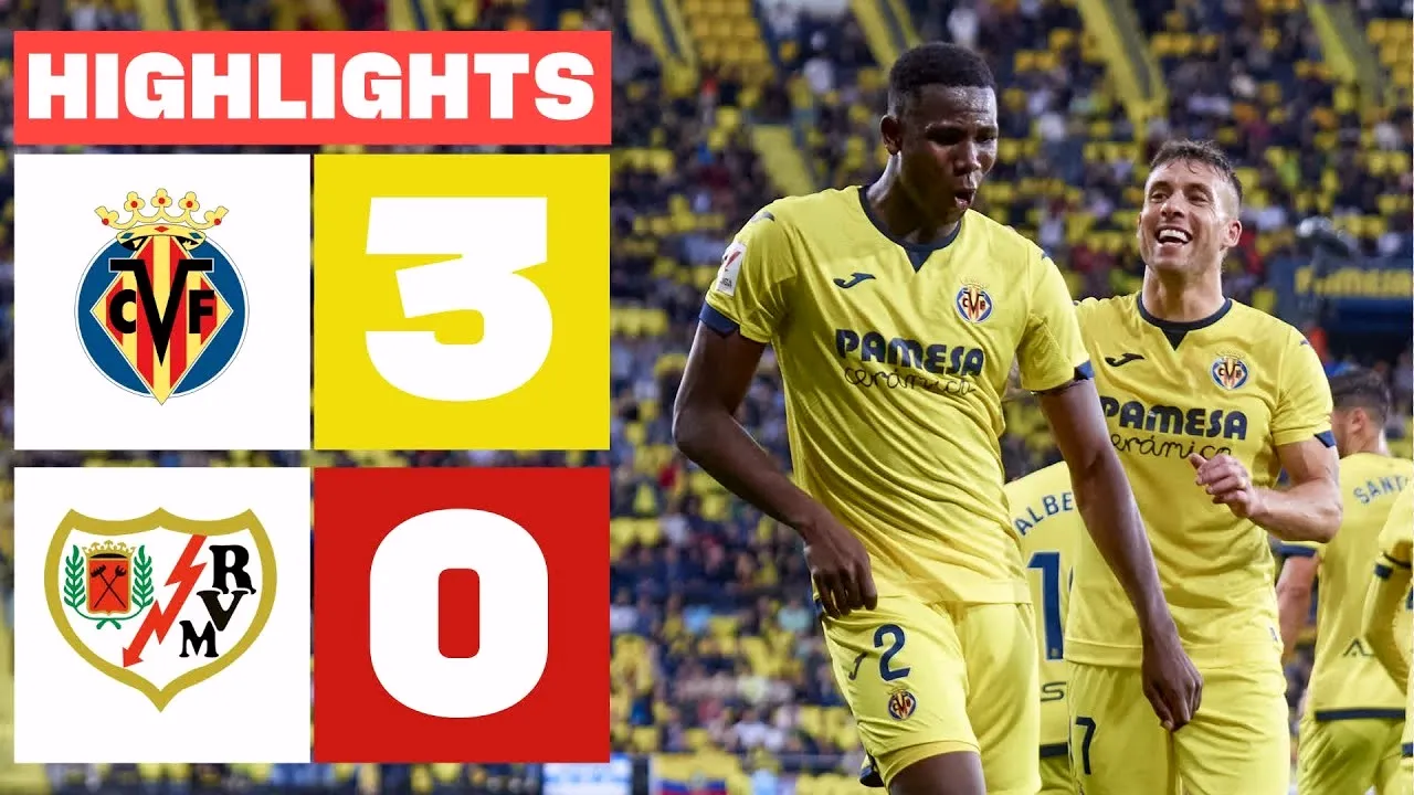 ไฮไลท์ฟุตบอล บียาร์เรอัล ถล่ม ราโย่ บาเยกาโน่ 3-0 ศึก ลาลีก้า สเปน 29 เมษายน 2567