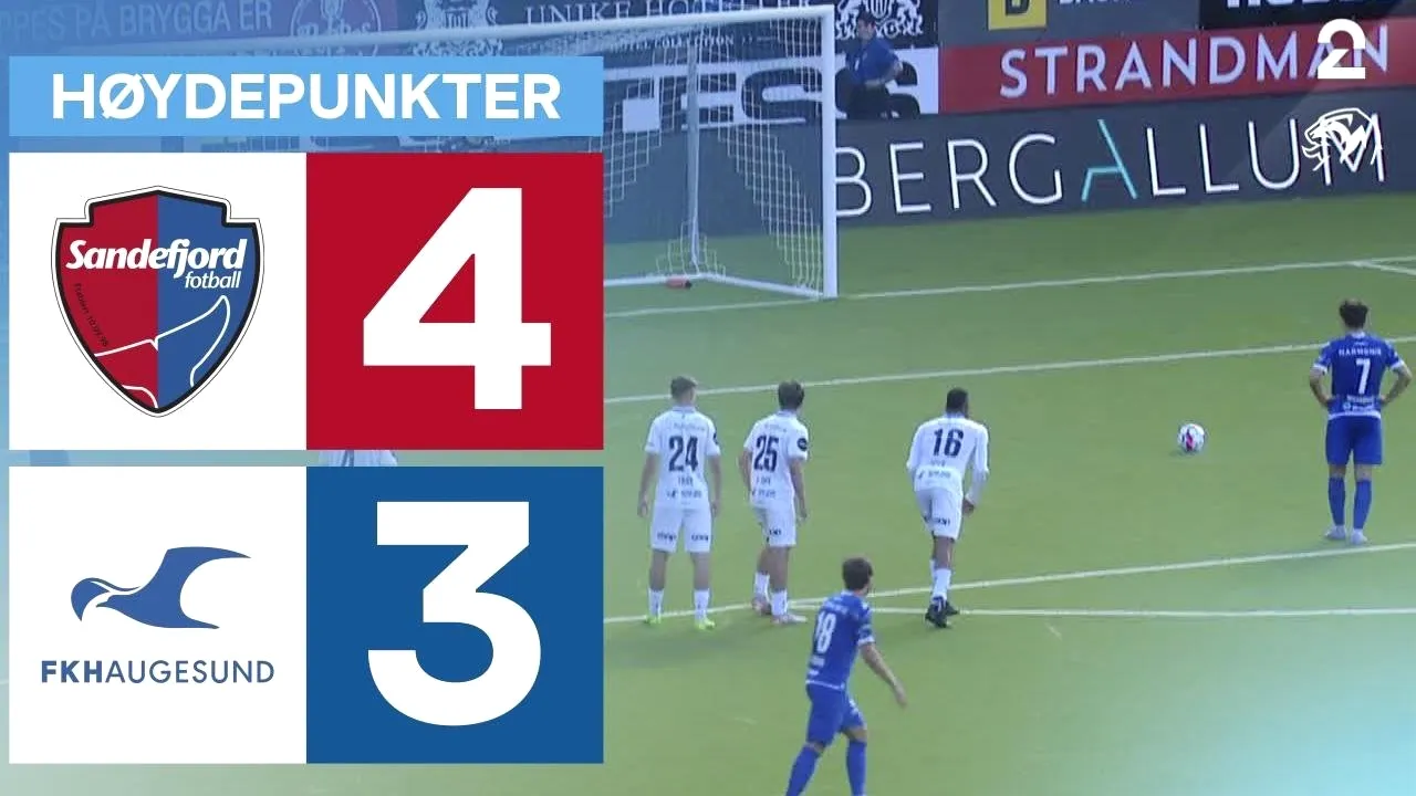 ไฮไลท์ฟุตบอล ซานเดฟยอร์ดชนะเฮาเกซุนด์ 4-3 สุดมันส์ ศึกนอร์เวย์ ทิปเปลิเก้น 2024 วันที่ 29/07/2567