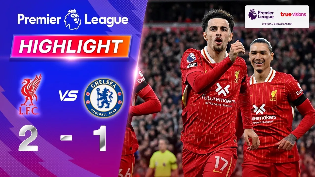 ไฮไลท์พรีเมียร์ลีก อังกฤษ ลิเวอร์พูล เปิดบ้านเฉือนเชลซี 2-1 เก็บสามแต้มเข้าวันที่ 21/10/2567 จาก dooball168hd.com