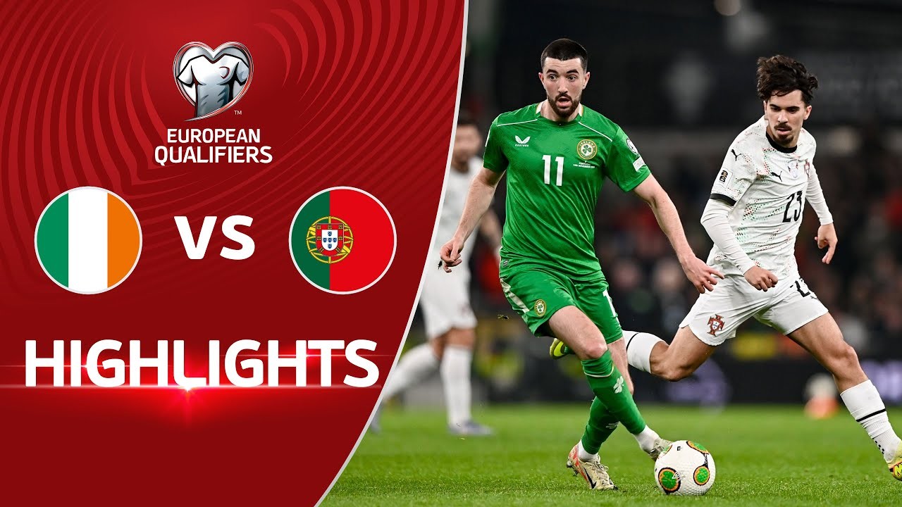 #ไฮไลท์ฟุตบอล [ ไอร์แลนด์ 2 - 0 โปรตุเกส ] ฟุตบอลโลก รอบคัดเลือก โซนยุโรป 2025/14.11.68