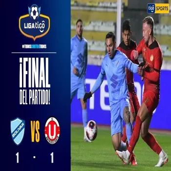 ไฮไลท์ฟุตบอลลีกาเดฟุตโบลโบลิเวีย โบลิวาร์เจ๊า FC Universitario 1-1 เสมอกันสนุก