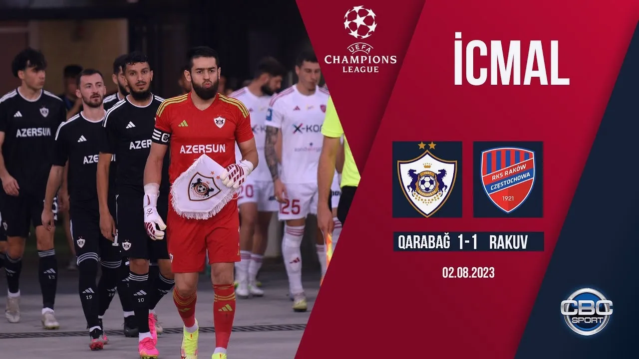 ไฮไลท์บอลยูฟ่าแชมเปี้ยนส์ลีกคัดเลือก คาราบัคเสมอรากูฟว์เชสโตว์ฮาวา 1-1 ดูไฮไลท์ที่นี่ dooball168hd.com