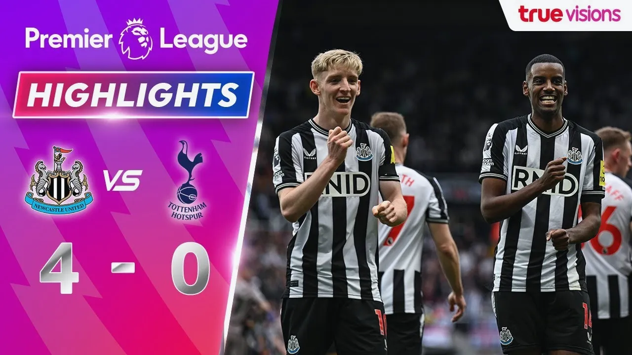 ไฮไลท์ฟุตบอล นิวคาสเซิ่ล ยูไนเต็ด ถล่ม ท็อตแน่ม ฮ็อทสเปอร์ 4-0 ศึกพรีเมียร์ลีก อังกฤษ 2024 14/04/2567 dooball168hd.com