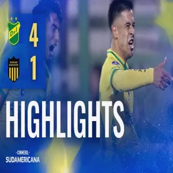 ไฮไลท์เดือดเดเฟนซ่า จัสติเชียร์ถล่มเพนาโรล 4-1 ศึกโคปาซูดาเมริกาน่า พลิกเกมสนั่นสนาม