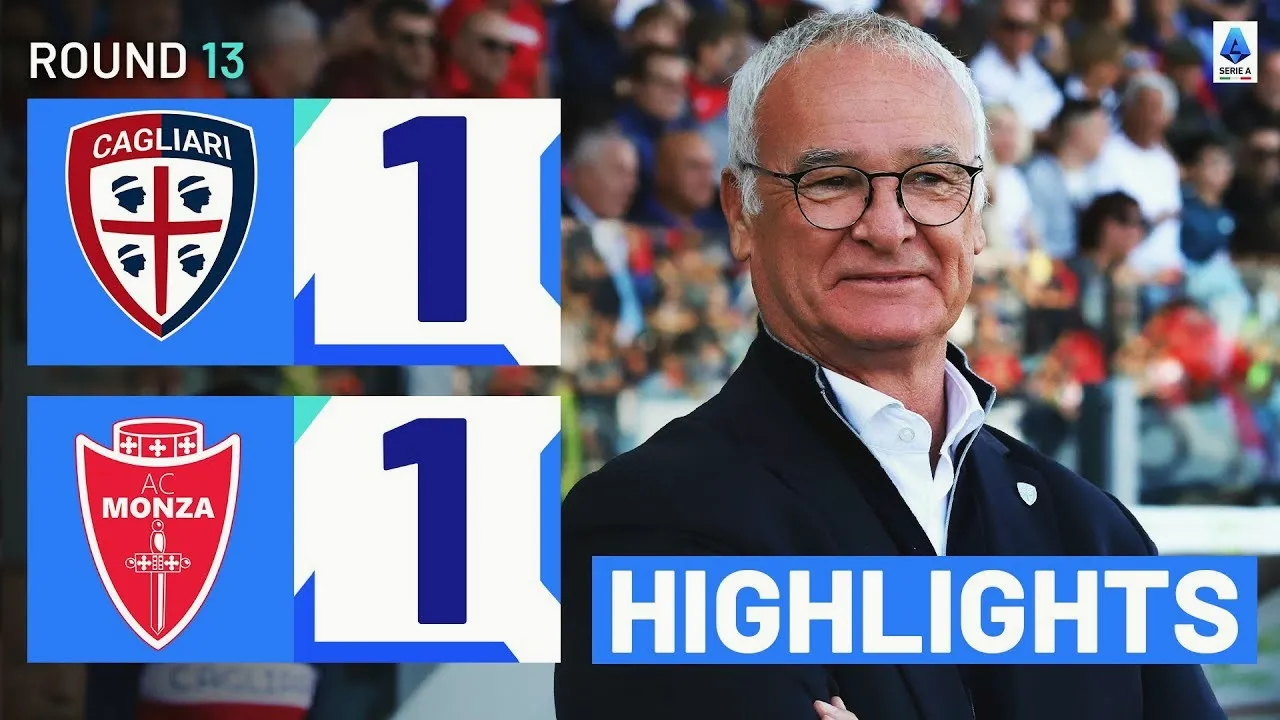 ไฮไลท์ฟุตบอลศึกกัลโช่เซเรียอาฤดูกาล2023/27 พ.ย.66 กายารี่แบ่งแต้มมอนซ่าจบ1-1