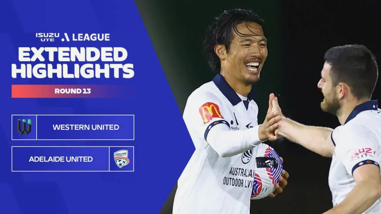 เวสเทิร์น ยูไนเต็ด เอฟซี เสมอ อดิไลเด้ ยูไนเต็ด 3-3 สุดมันศึกเอลีก ออสเตรเลีย 17 เมษายน 2567