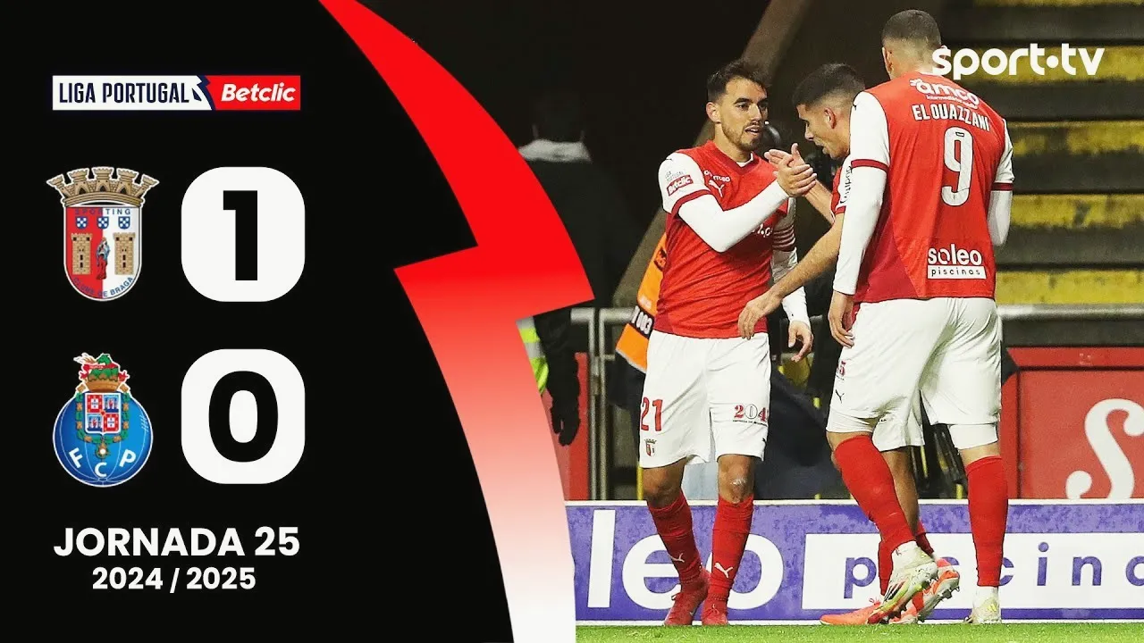 ไฮไลท์ฟุตบอล สปอร์ติ้ง บราก้า ชนะ เอฟซี ปอร์โต้ 1-0 ในศึกลีกา ซาเกรส โปรตุเกส 09/03/2568 dooball168hd.com