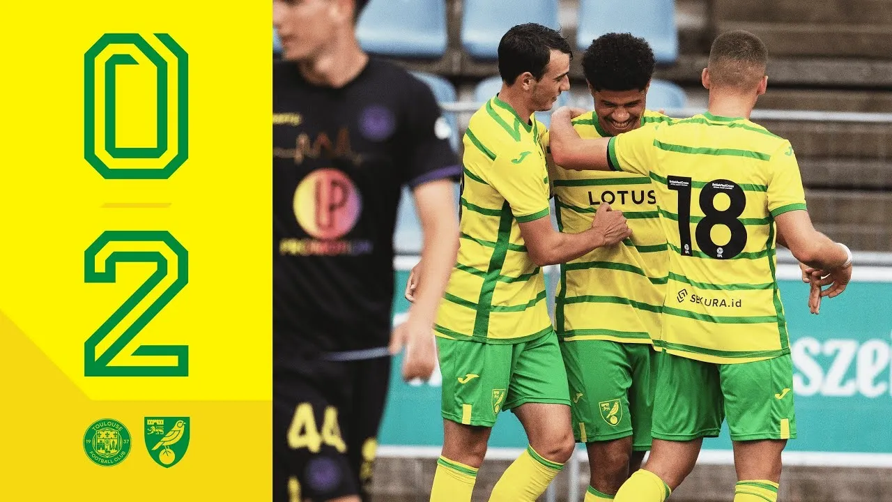 ไฮไลท์ฟุตบอลนอริช ซิตี้ เอาชนะตูลูส 2-0 ในเกมกระชับมิตรสโมสร ติดตามชมไฮไลท์ลีกการแข่งขันได้ที่ dooball168hd.com