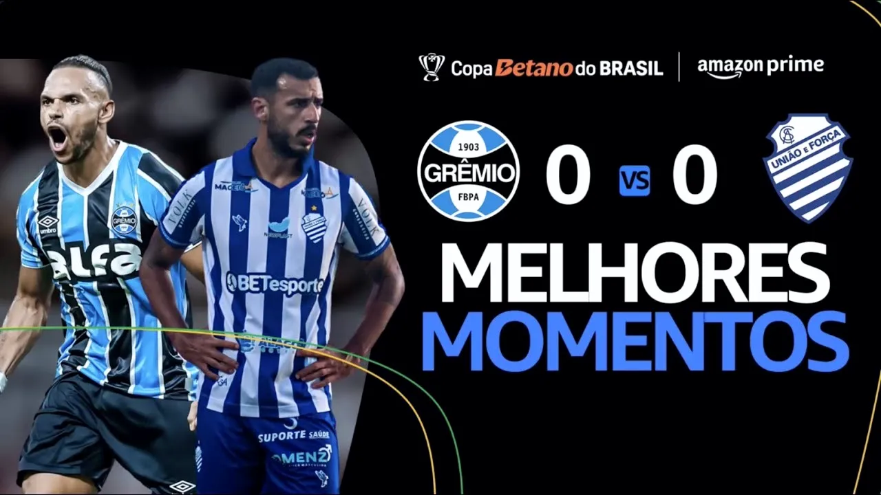 ไฮไลท์บราซิล คัพ 2025 เกรมิโอ ปอร์โต้ เสมอ สปอร์ติโว่ อลาโกเอโน่ 0-0 เมื่อวันที่ 21 พฤษภาคม 2568 ศึกฟุตบอลบราซิล คัพ สุดมัน