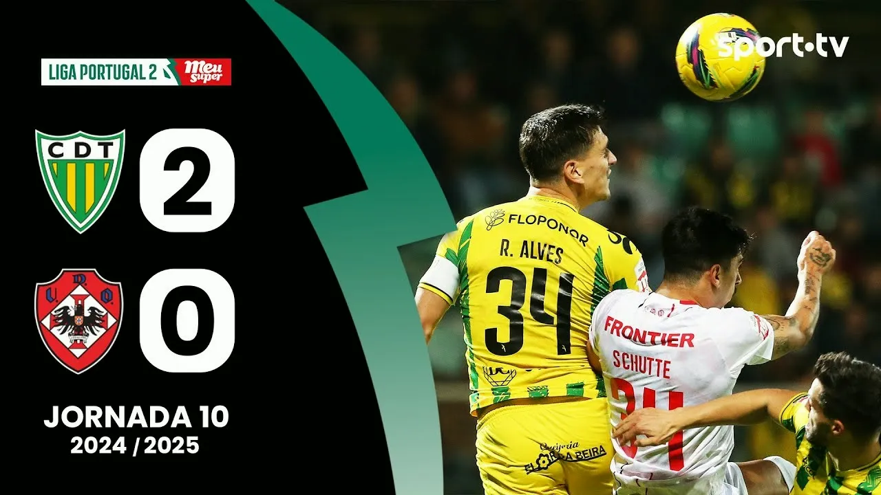 ไฮไลท์ฟุตบอล ซีดี ทอนเดลา ชนะ ยูดี โอลิเวียร์เร็นเซ่ 2-0 โปรตุเกส ดิวิชั่น 2 วันที่ 05/11/2567