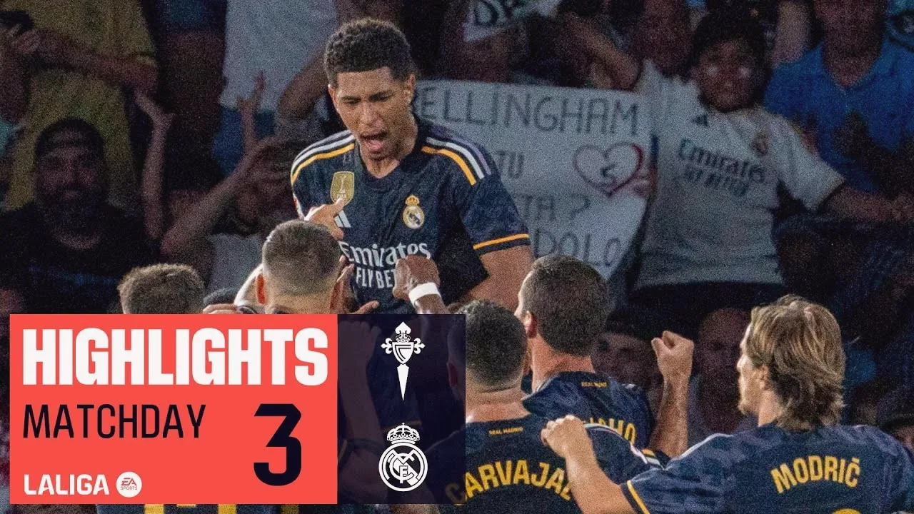 ไฮไลท์ฟุตบอล ลาลีก้า สเปน เรอัล มาดริด บุกเฉือน เซลต้า บีโก้ 1-0 ที่บ้านของเจ้าถิ่น ไม่มีประตูตอบโต้