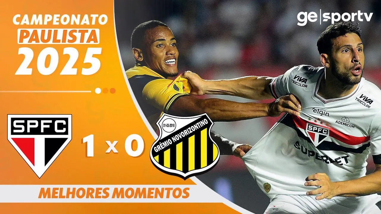 #ไฮไลท์บอล เซาเปาโลคว้าชัย 1-0 เกรมิโอ โนโวริซอนติโน่ เปาลิสต้า บราซิล 04/03/2568