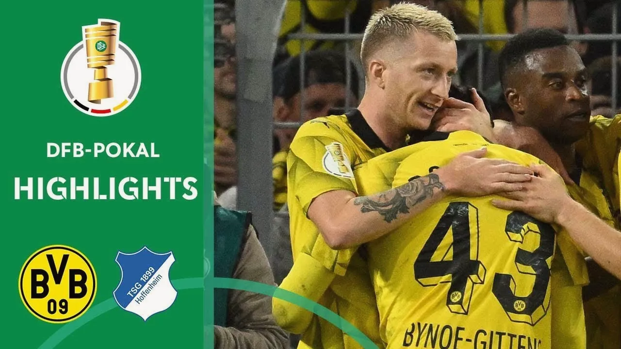 ไฮไลท์บอลเดเอ็ฟเบ โพคาล 2023/24 โบรุสเซีย ดอร์ทมุนด์ เฉือนฮอฟเฟนไฮม์ 1-0 ประตูชัยนาทีเด็ดขาดวันที่ 02/11/2566