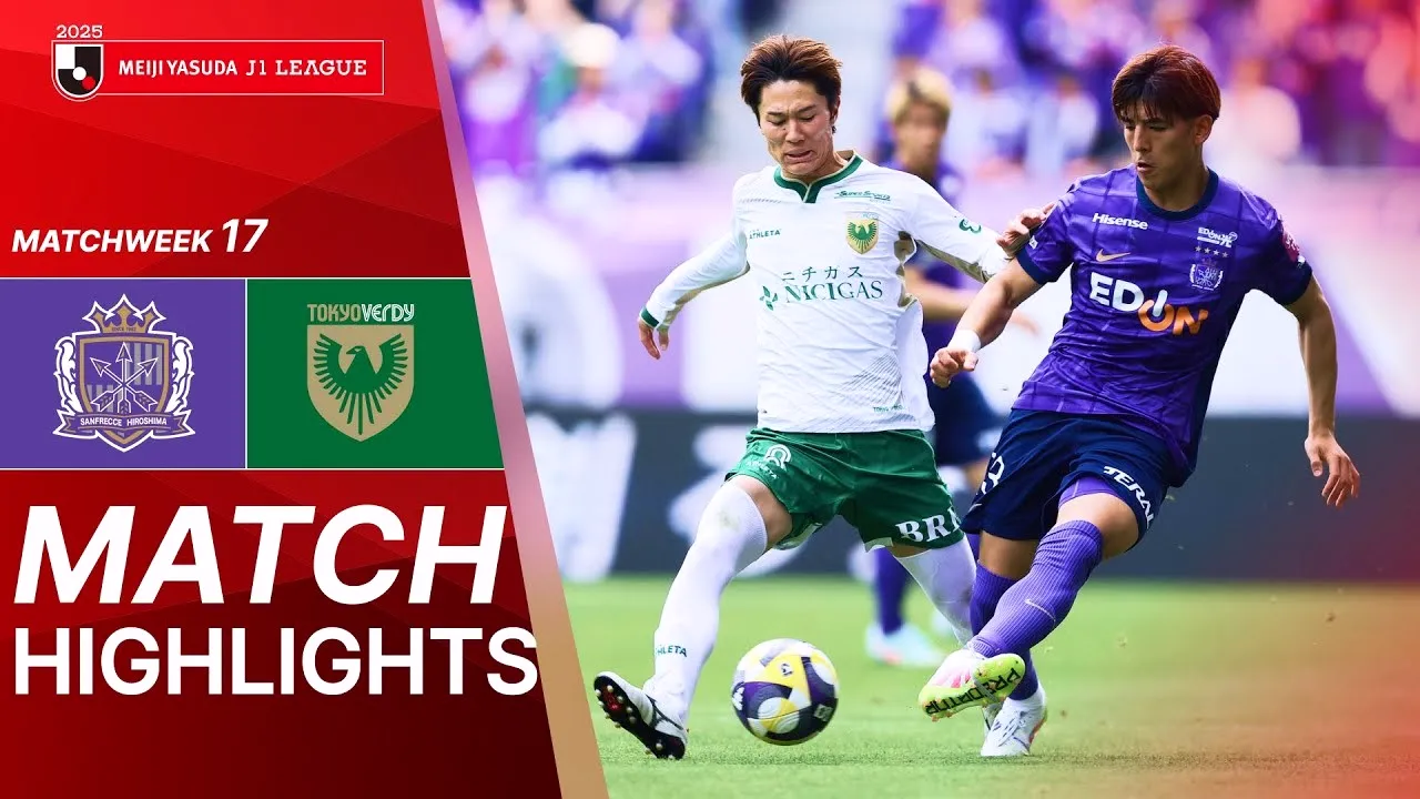ไฮไลท์ฟุตบอลเจลีก ญี่ปุ่น 2025 ซานเฟรซเซ่ ฮิโรชิม่า เชือด โตเกียว เวอร์ดี้ 2-1 วันที่ 17/05/2568 คมชัดช็อตเด็ดที่ dooball168hd.com