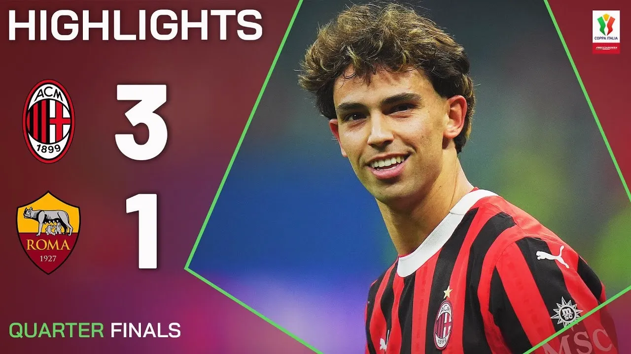 ดูบอลไฮไลท์โคปปาอิตาเลีย 2024/25 จับคู่เอซีมิลาน3-1เอเอสโรม่า อัพเดต6กุมภาพันธ์2568จากdooball168hd.com