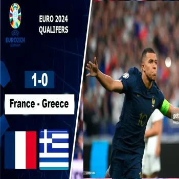 ไฮไลท์ฟุตบอล ฝรั่งเศส ชนะ กรีซ 1-0 คว้าสามแต้มสำคัญ ยูโร 2024 รอบคัดเลือก