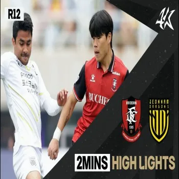 บูโชน เอฟซี ถล่มชุนนัมดรากอนส์ 5-2 ในศึกเคลีก2 เกาหลี ที่เว็บ dooball168hd.com นำเสนอไฮไลท์มันส์ๆ