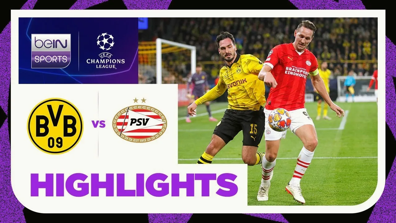 ไฮไลท์ฟุตบอล โบรุสเซีย ดอร์ทมุนด์ ชนะ พีเอสวี ไอนด์โฮเฟ่น 2-0 ศึกยูฟ่า แชมเปี้ยนส์ ลีก รอบ16ทีมสุดท้ายนัดสอง วันที่ 14 มีนาคม 2567