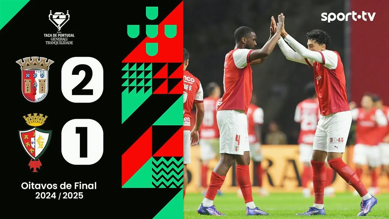 ไฮไลท์ฟุตบอล โปรตุเกส คัพ 2025 สปอร์ติ้ง บราก้า เฉือน ลูซิทาโน อีโวรา 2-1 วันที่ 16/01/2568 จาก dooball168hd.com