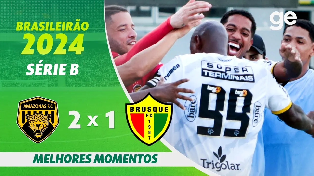 ไฮไลท์ฟุตบอลบราซิล ซีรี่ย์บี 2024 อามาโซนัชพลิกล็อกเอาชนะบรุสเก้ 2-1 ศึกสนามร้อน 09/06/2567