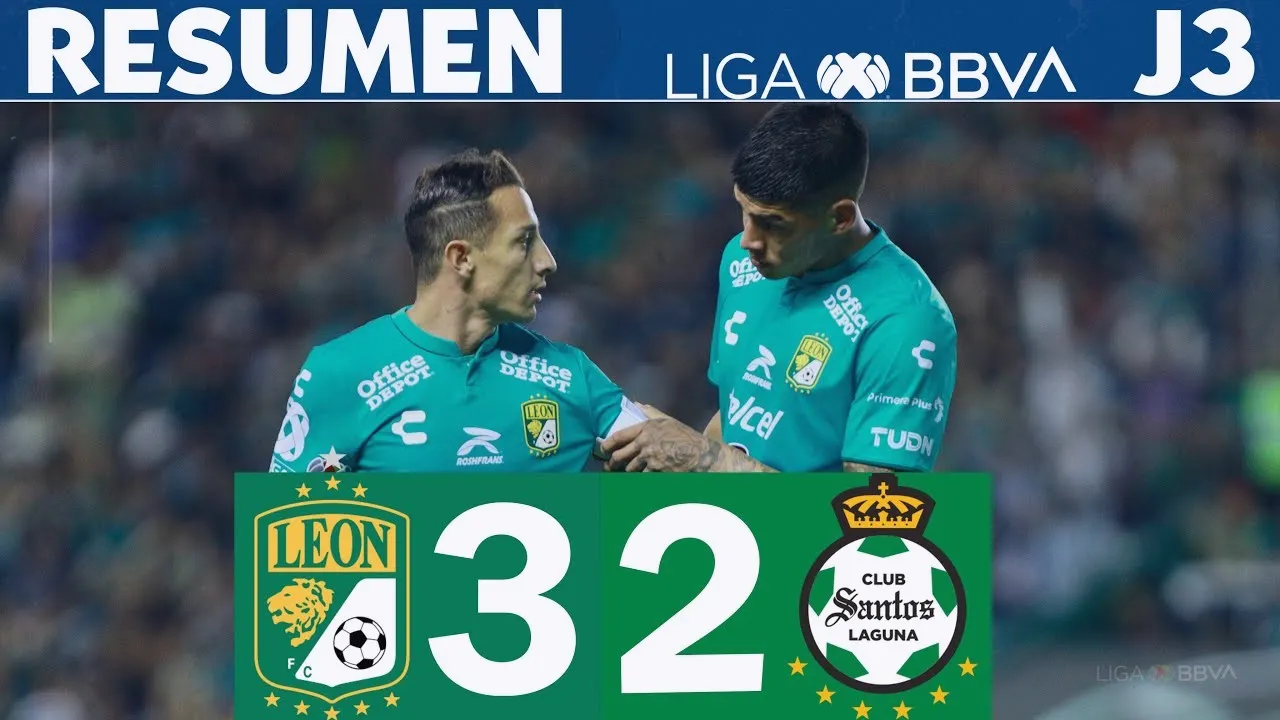 ไฮไลท์ฟุตบอล คลับ เลออน ชนะ ซานโตส ลากูน่า 3-2 ศึกเม็กซิโก พรีเมร่า ดิวิชั่น ฤดูกาล 2024 วันที่ 28 มกราคม 2567