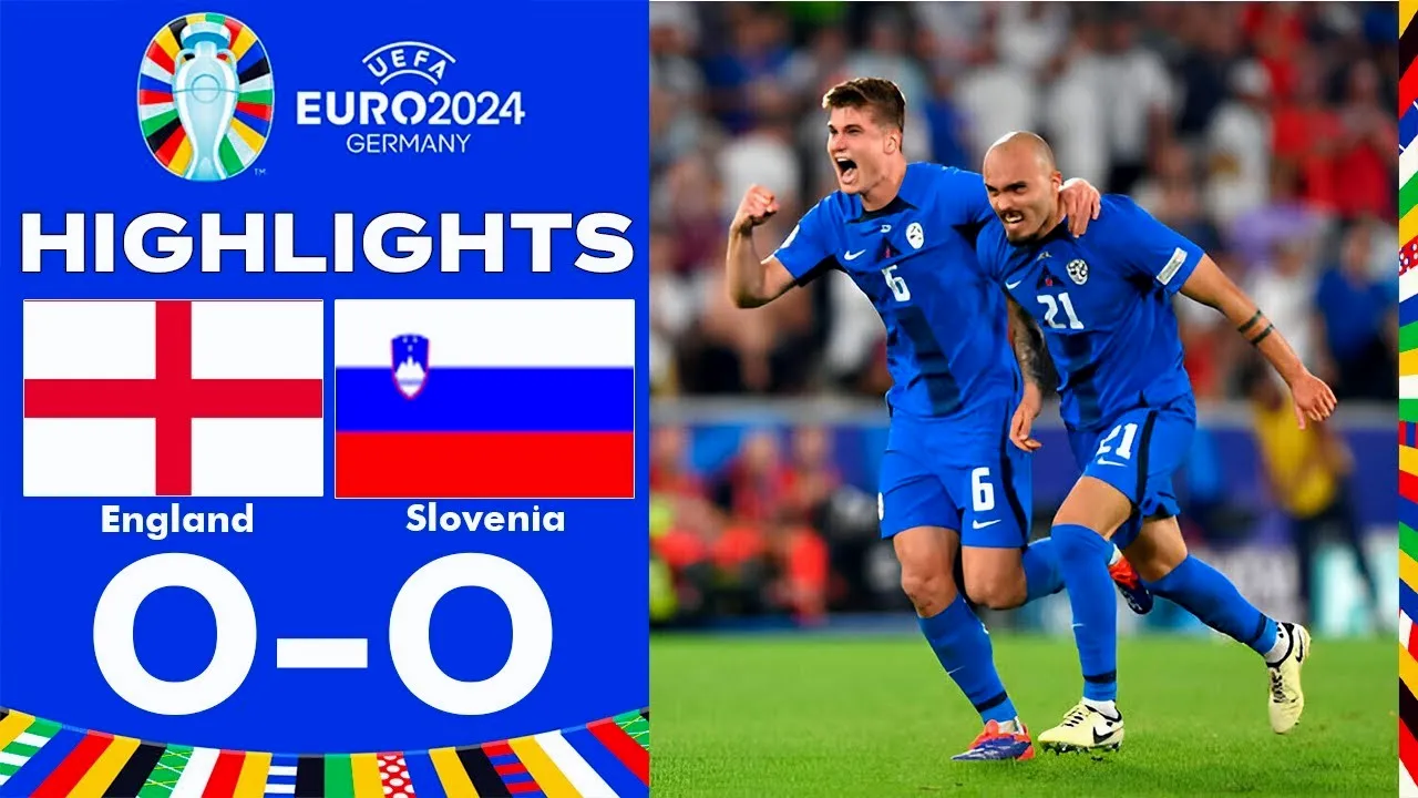 ไฮไลท์ฟุตบอล ยูโร 2024 วันพุธที่ 26 มิถุนายน 2567 อังกฤษ เสมอ สโลวีเนีย 0-0 ไร้สกอร์ครบ 90 นาที