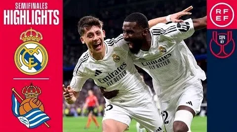 ไฮไลท์ฟุตบอลโคปา เดล เรย์ สเปน เรอัล มาดริด เปิดบ้านเสมอ เรอัล โซเซียดาด 4-4 ในศึกดุเดือดเมื่อวันที่ 2 เมษายน 2568